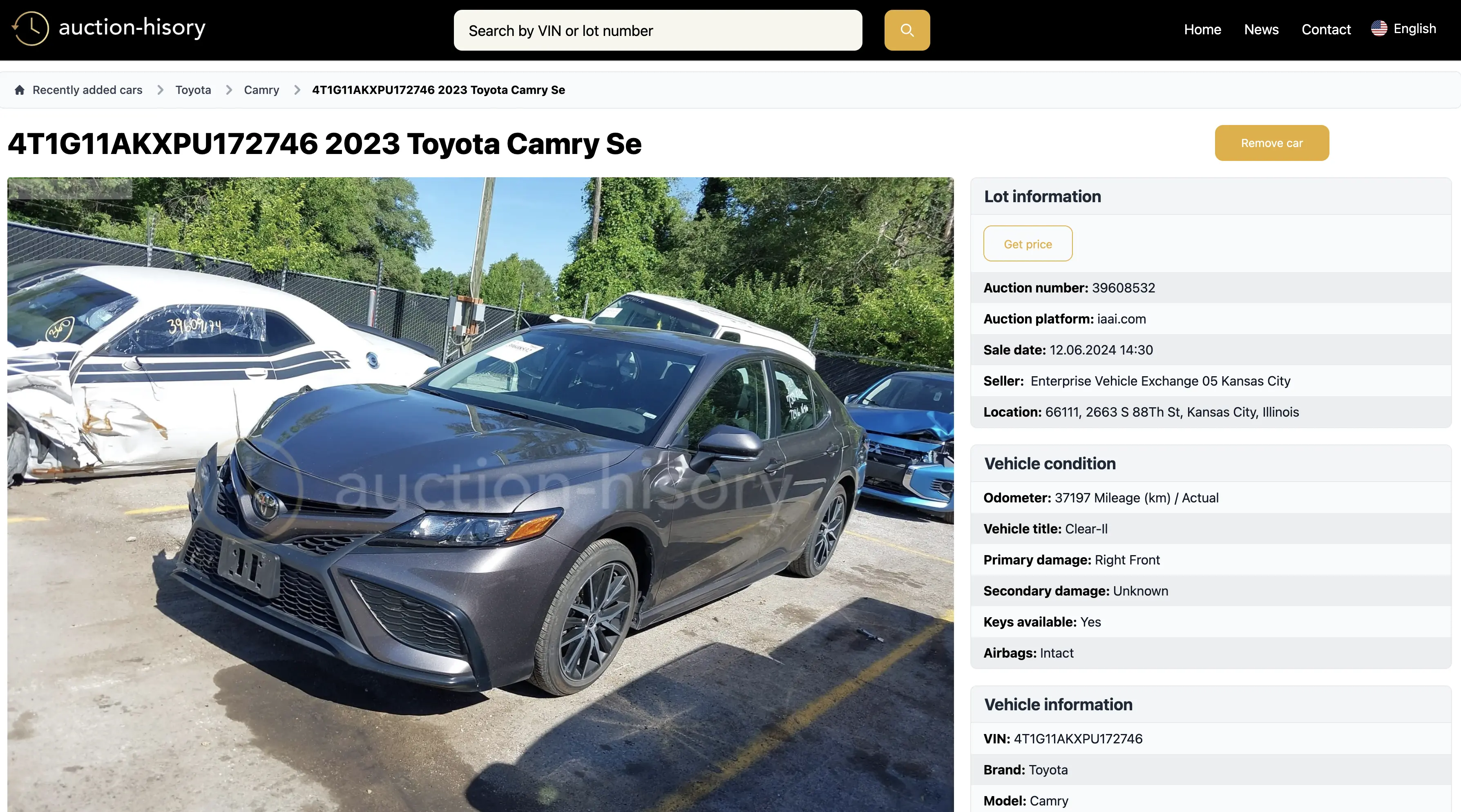 auction-history.com example